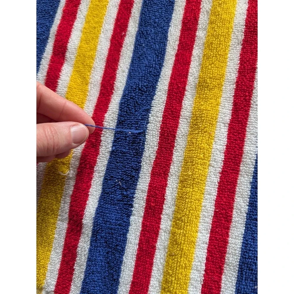 Vintage Dial Tone Soap Promo Red Yellow Striped Beach Towel Head Blow Up Pillow